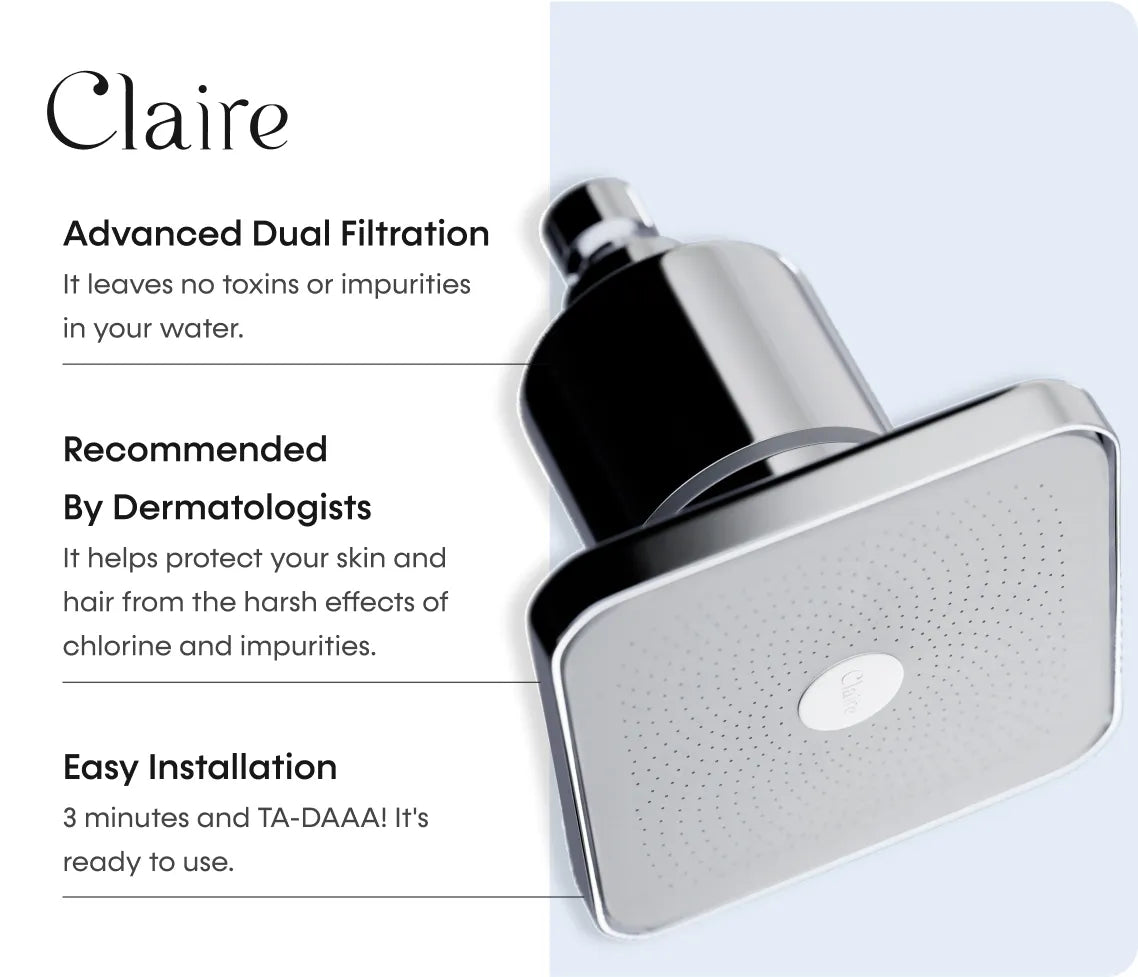CLAIRE FILTERED SHOWERHEAD