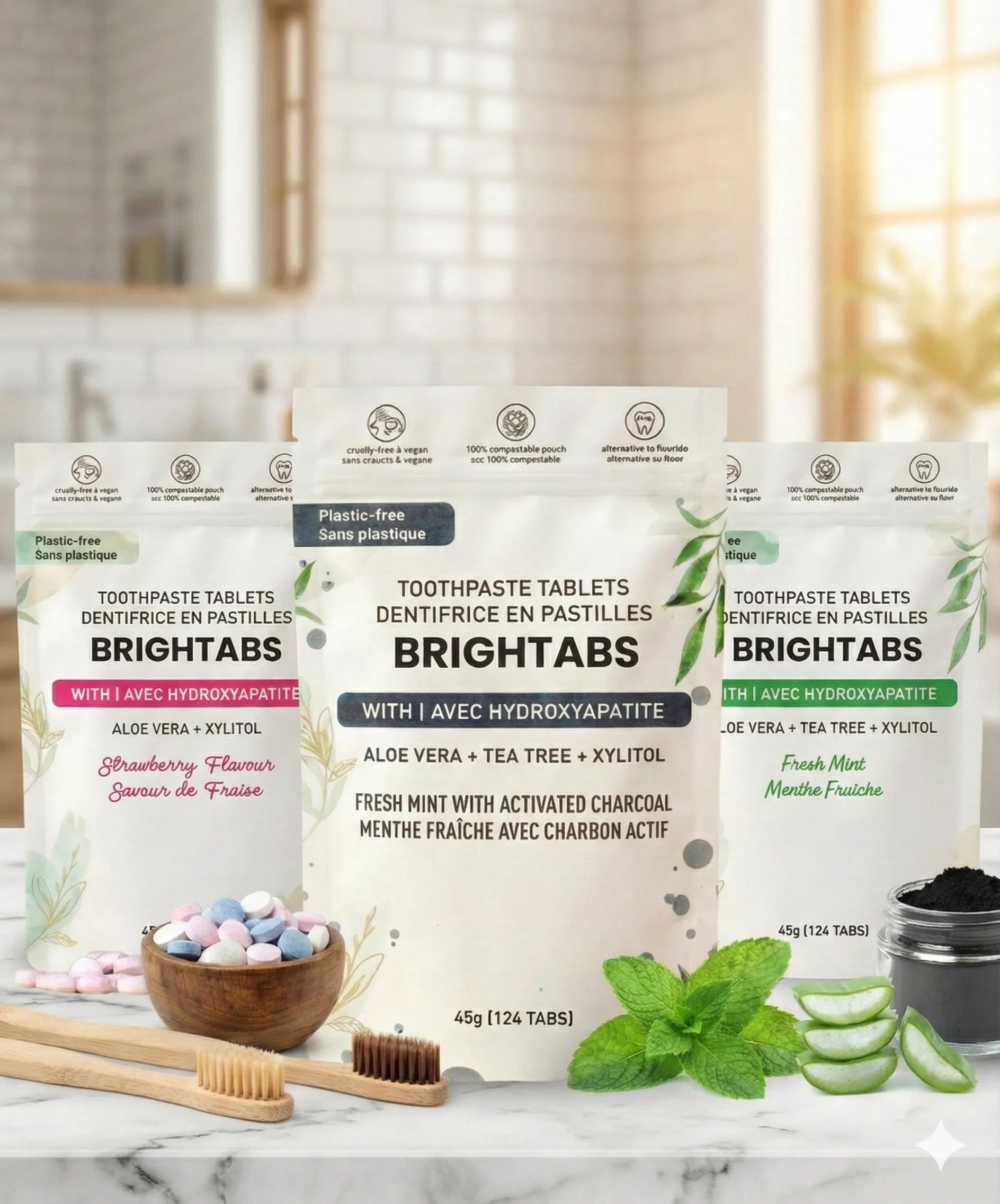 BRIGHTABS – Remineralizing Toothpaste Tablets