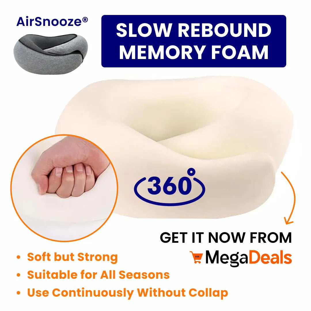 AirSnooze® Ergonomic Neck Pillow – Your Ultimate Travel Companion