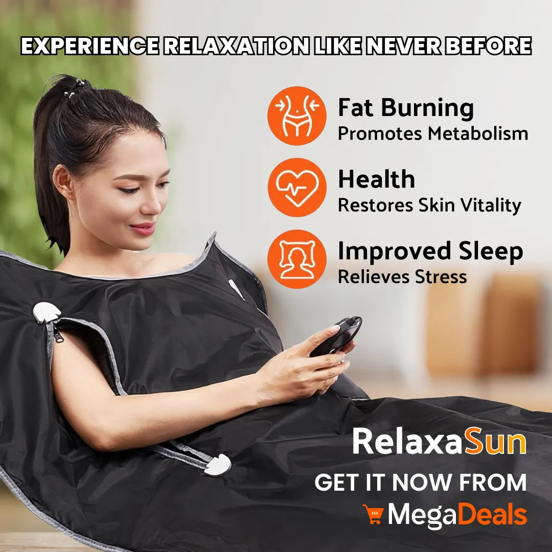 RelaxaSun Sauna Blanket: Your Portable Spa for Detox and Relaxation