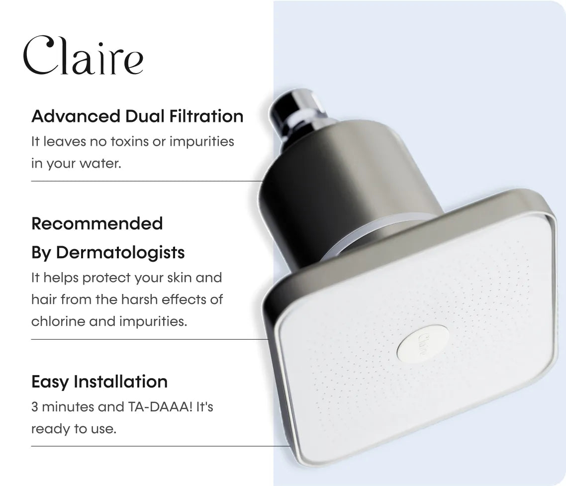 CLAIRE FILTERED SHOWERHEAD